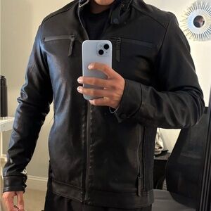 Men's Black Leather Jacket